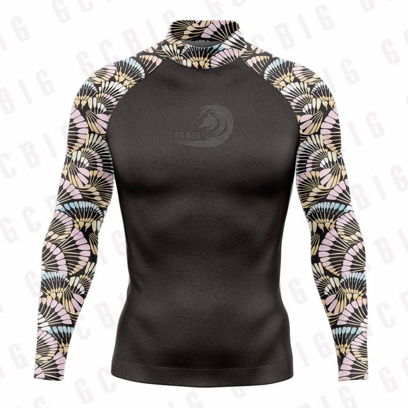 Mens Rash Guard Long Sleeve Quick Dry UV Protection Swim Shirt Surfing Snorkeling Water Sports