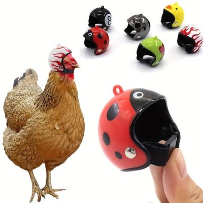 1pc Chicken Helmet Chicken Bird Toy Head Protection Helmet Bird Hat Headwear