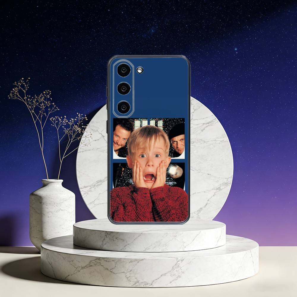 Funny TV Home Alone Phone Case For Samsung Galaxy A73,A72,A71,A70,A53,A52,A51,Others Soft Black Cover