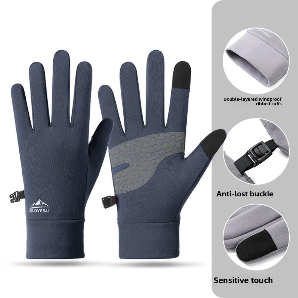 Thermal Fleece Thick Cycling Gloves  Warm Outdoor Gloves Winter Cycling Gloves  Sports