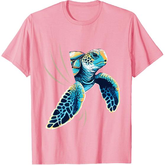 Sneaking Turtle - Zoologist Zookeeper Beach Ocean Sea Lover T-Shirt