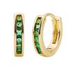 Minimalist Micro Paved Zircon Single Row Hoop Earrings Chic Advanced Sense Versatile Ear Buckle Jewelry For Women