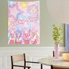 Glücksstern Süßes Cartoon Wandteppich, Kawaii Anime Poster Fahne, Wanddekoration Für Teenager Mädchen Jungen, Wohnzimmer Schlafzimmer Studentenwohnheim