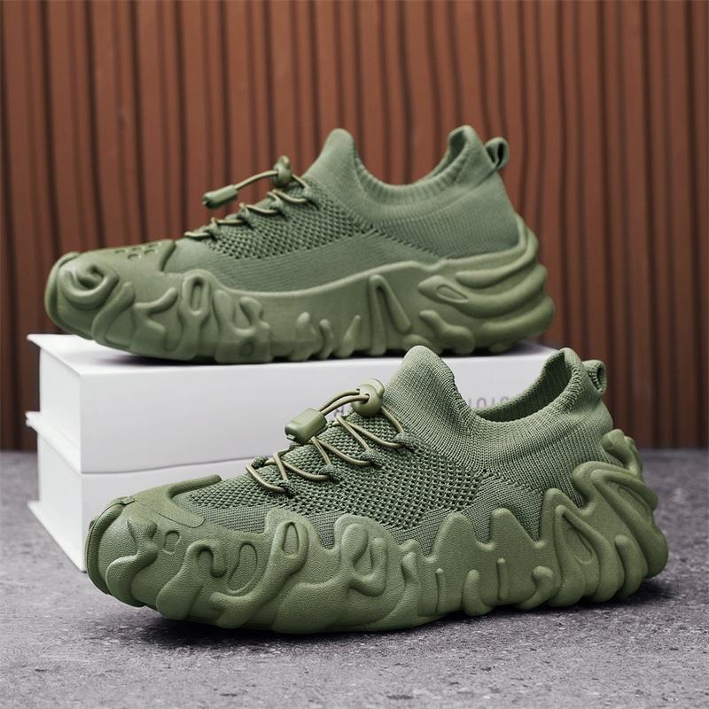 YRZL Men's Sneakers Fashion Athletic Shoes Breathable Soft Comfort Male Casual Shoes Lightweight Walking Shoes