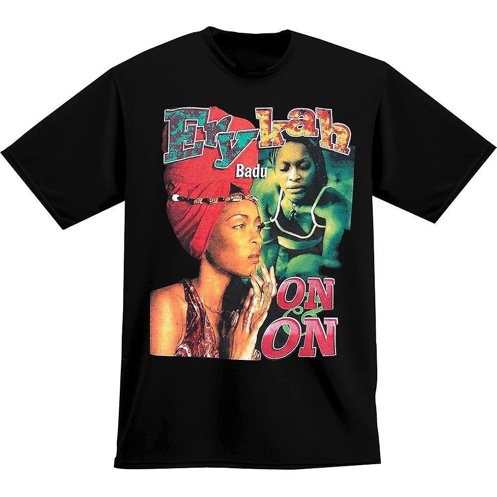 Inspired Erykah Badu On and OnCotton Black Unisex All Size Tee Shirt