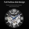Fashion Casual Mechanical Watch Men Top Brand Luxury Natural Wooden Automatic Skeleton Steampunk Wristwatch