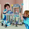 Wooden Urban Police Station Playset For Kids Interactive And Imaginative Toy