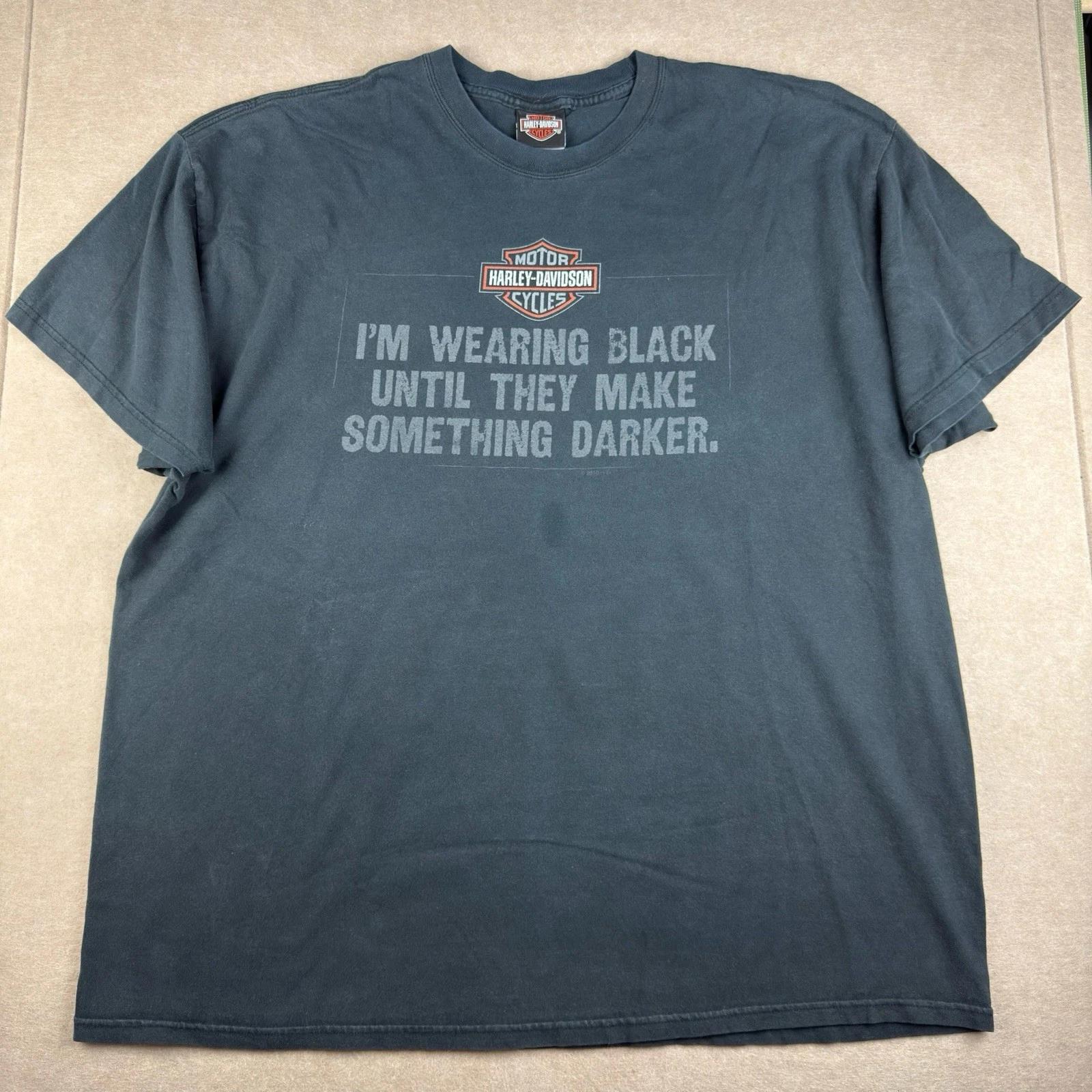 

Harley-Davidson Shirt Men 2XL Black Quote Electric City Scranton PA Flame Logo 3XL