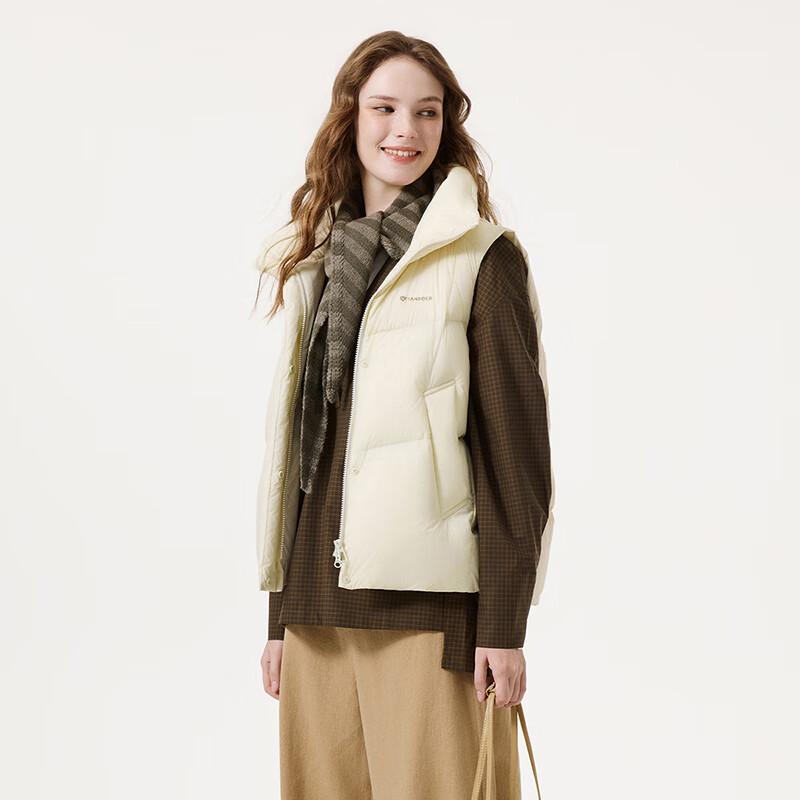 Tanboer Women's Lightweight Stand-Collar Down Vest