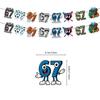 Decorațiuni Amuzant pentru Petrecerea 67 Șapte Șase, Set Decorațiuni Petrecere cu Tematică 67 Meme Include Steag, Topper pentru Tort, Toppere pentru Cupcake-uri, Balon