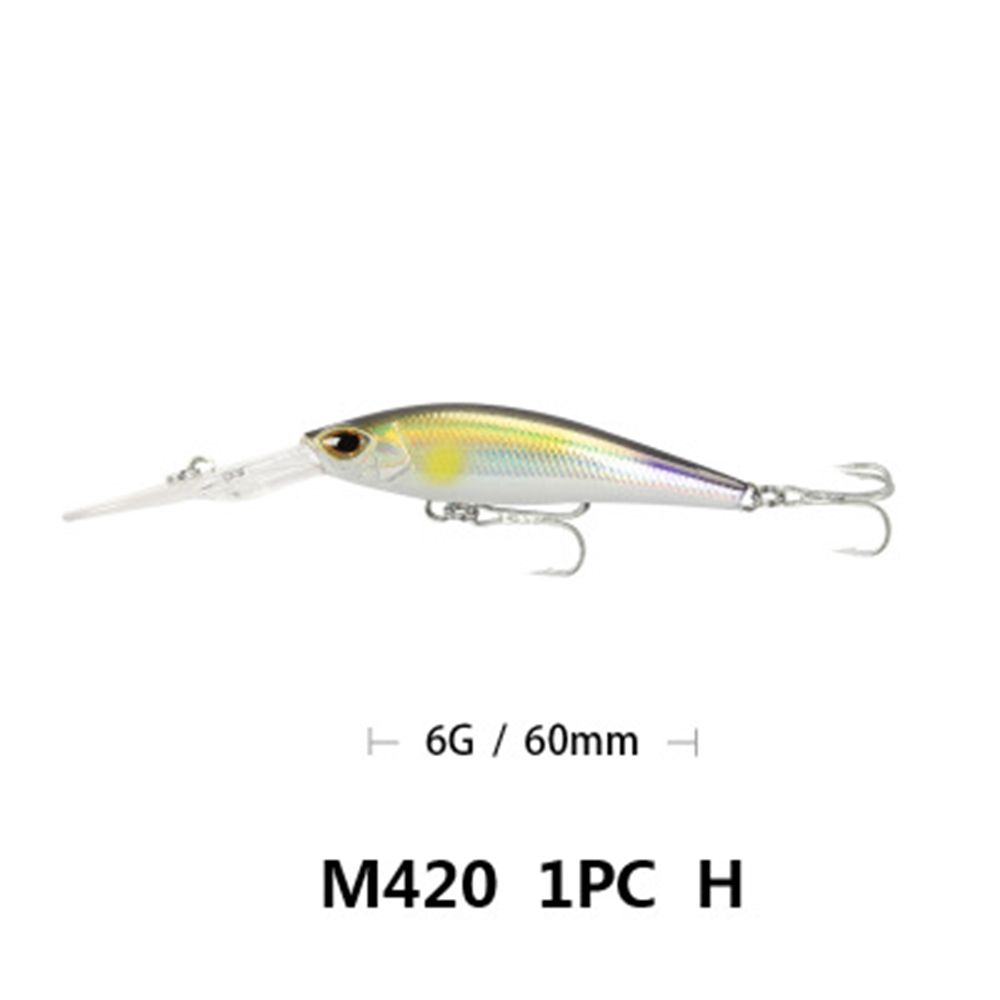Diving Winter Fishing Crankbaits Fish Hooks Minnow Lures Deep Diving Minnow Baits Long Casting Lure