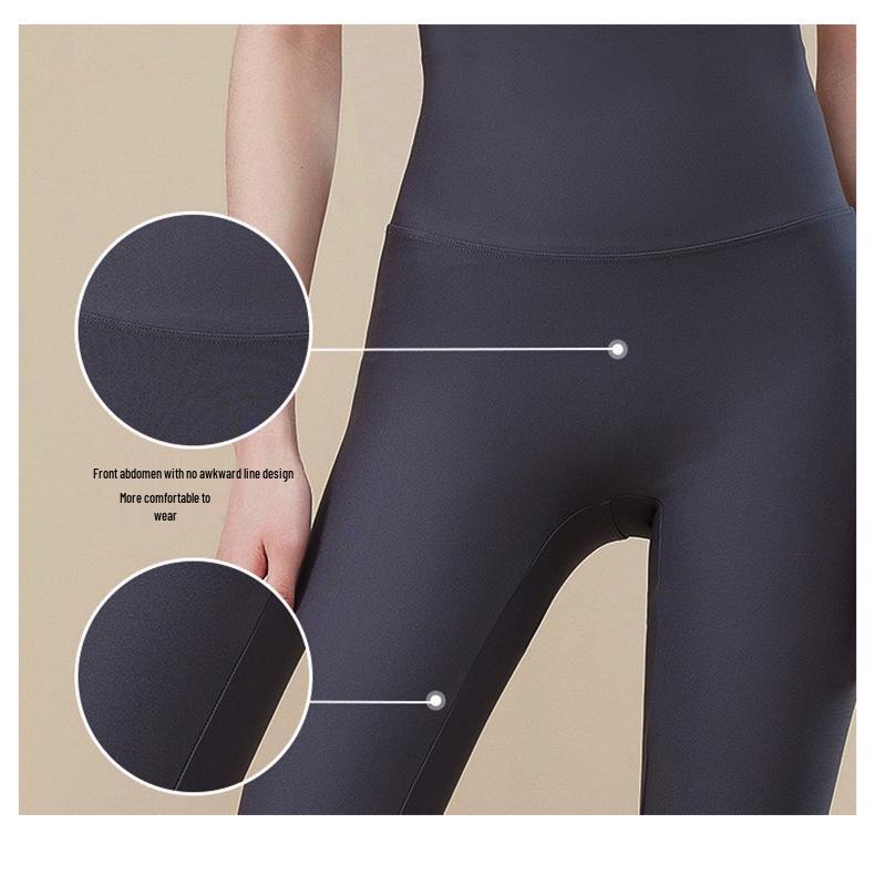 Shark Women's High Waist Gray Yoga Shorts - Spring/Summer Hip-Lifting Base Layer for Fitness