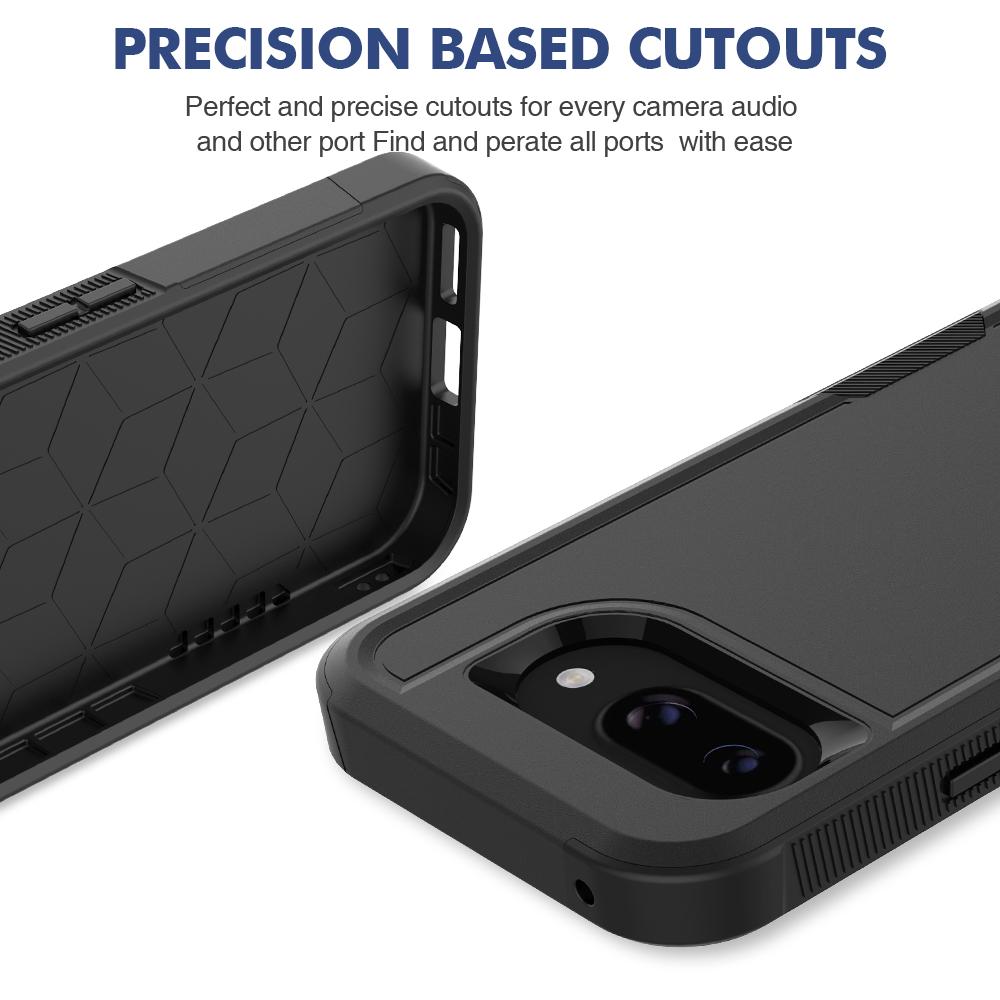 Defend Armor Shockproof Case for Google Pixel Fold 9ProXL 9 8 7 Pro 9A 8A 7A 6A 5G Luxury Matte Military Grade Shockproof Cover