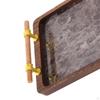 Bamboo Wooden Tray for Hotel Use, Makeup Storage, and Water Serving