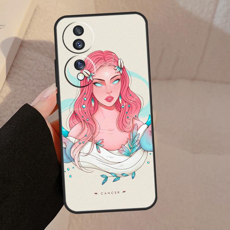 Horoscope Girl Scorpio Taurus Virgo For Honor Magic 7 Pro 5 6 V5 Case For Honor 200 400 50 70 90 Lite X8a X8b X9a X9b X9c Cover