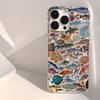 Minimalist Fish Pattern Phone Case For Samsung Galaxy A56 A55 A54 A53 A36 A26 A16 A15 5G S26 Ultra S25 FE S24 Plus S23 S22 Cover