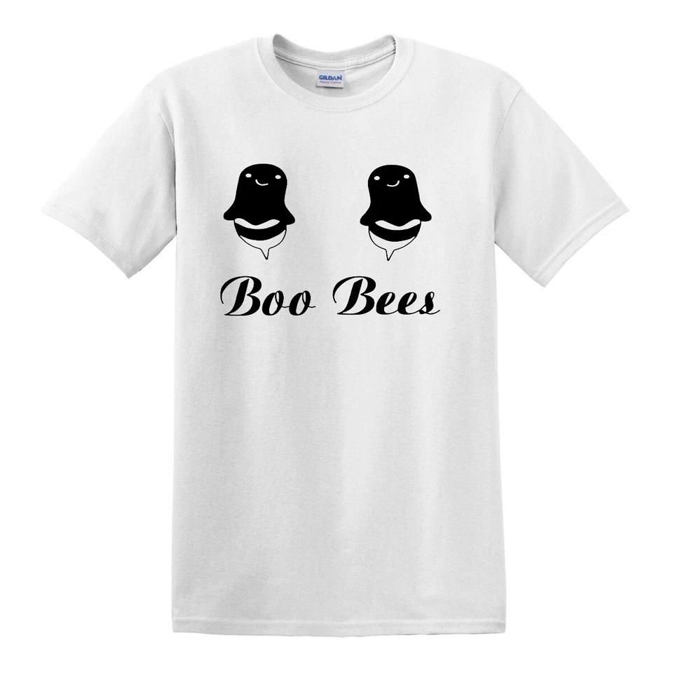 Boo Bees T-Shirt Party Gift Men s Ladies Halloween Funny Comedy Scary Top Tee 1 XL