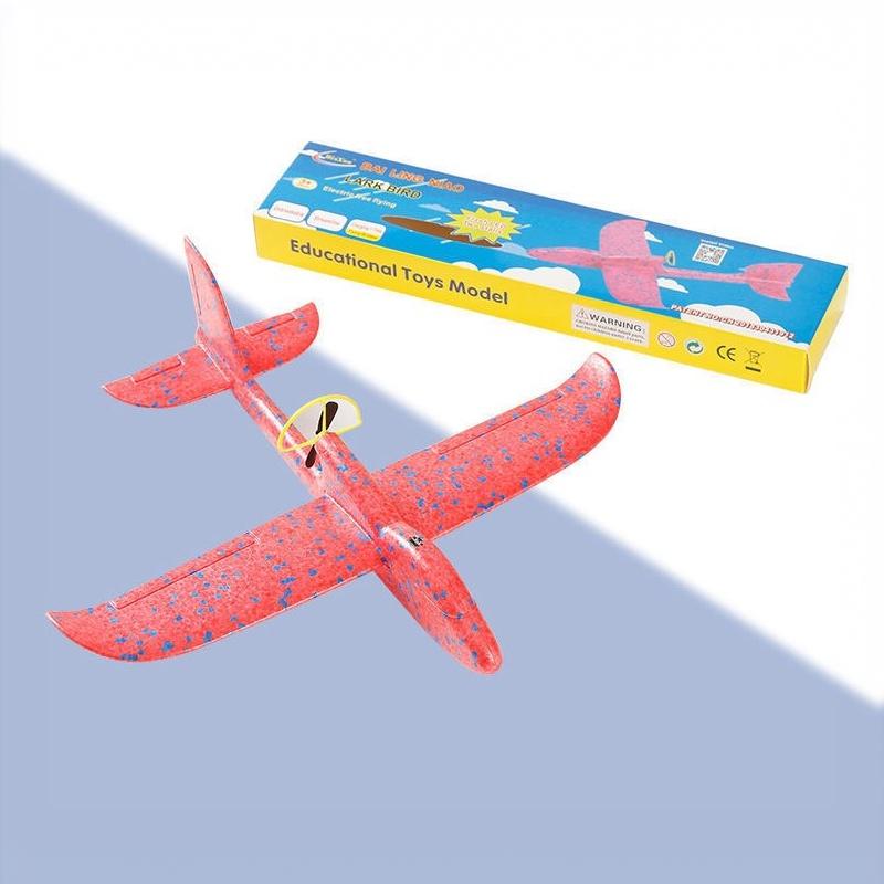 Electric Foam Plane Glider Hand Throw Airplane With Led Light Automatic Flight Planes Outdoor Kids Toys For Children Boys Gifts