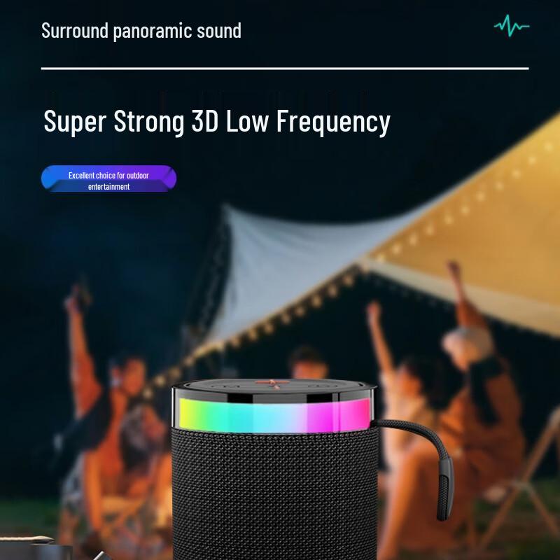 3D Surround Bluetooth Speaker - Portable Wireless Speaker with Super Bass for Car and Outdoor Use (W16)