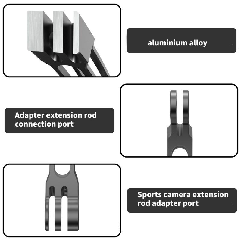Lightweight Extension Rod for 360 and Other Action Cameras Helmets Arm for Capturing Skiing Surfing Cycling Moment