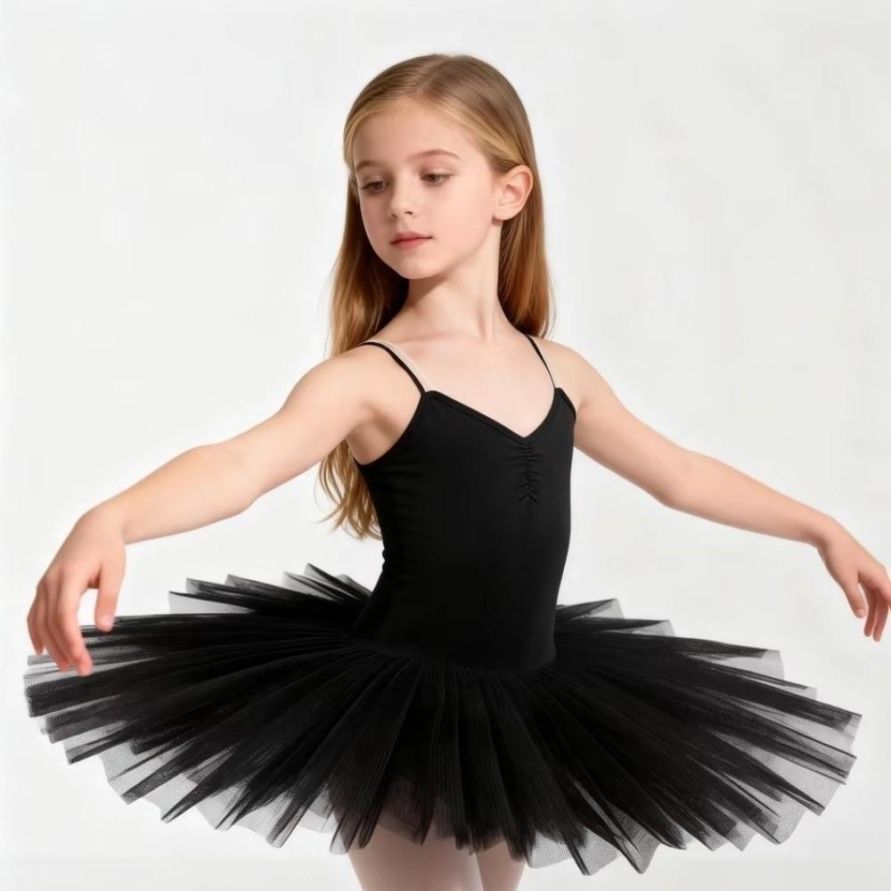 Fashion Puffy Ballet Tutu Skirt Modern Stage Costume Kids Ballet Dress White Pink Party Dress Swan Lake Ballet Dress Dance