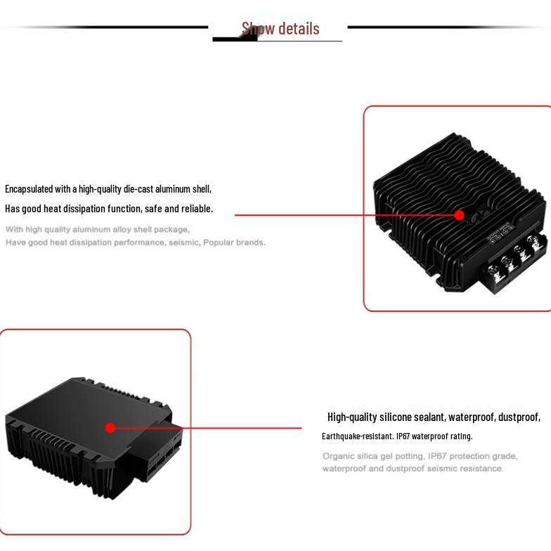 24V to 48V High Power DC Converter, 32A/42A/50A, 1500W/2400W Terminal Type