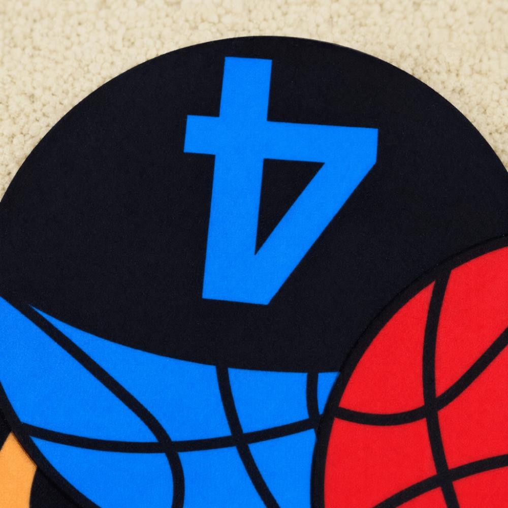 6PCS Storage Bag Training Marker Set Rubber Numbered Practice Mats Basketball Dribbling Number Labels 1-5