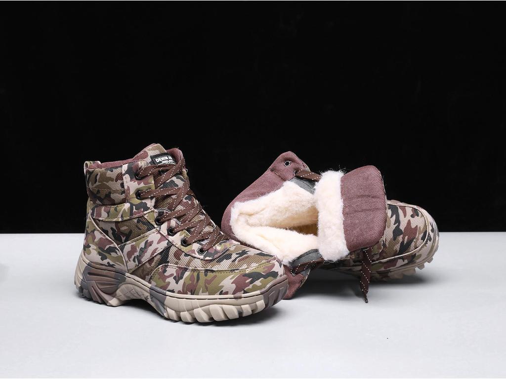 Northeast Men's Winter Snow Boots - Warm, Thickened, Non-Slip Outdoor Sports Footwear