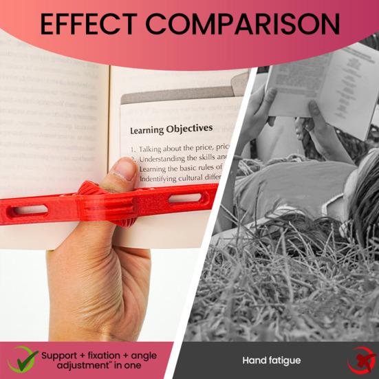 Yousheng Book Page Holder 360-degree Rotating Thumb Ring Bookmark Ergonomic Finger Ring Book Opener Reading Accessories for Book Lovers