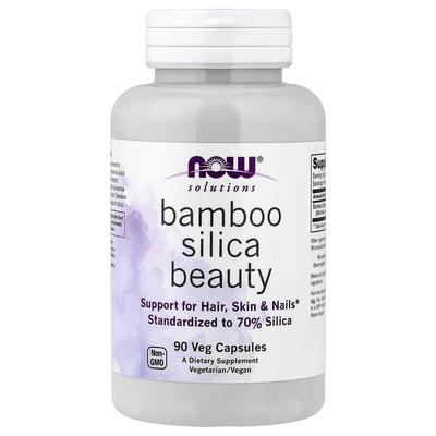 Solutions, Bamboo Silica Beauty, 90 Veg Capsules (380 Mg Per Capsule)
