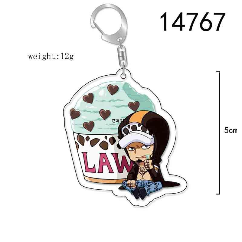Anime/Cartoon One Piece Keychain/Acrylic Keychain - Luffy, Zoro Acrylic Keychain/Cartoon Keychain Gift