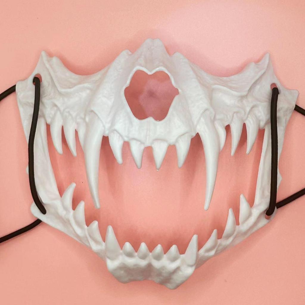 Halloween Monster Masks: Dragon, Tiger, Werewolf, Skeleton, Ghost.