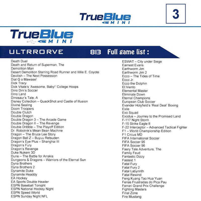 Buy 813 Games True Blue Mini-Ultradrive Pack for Genesis for MegaDrive ...