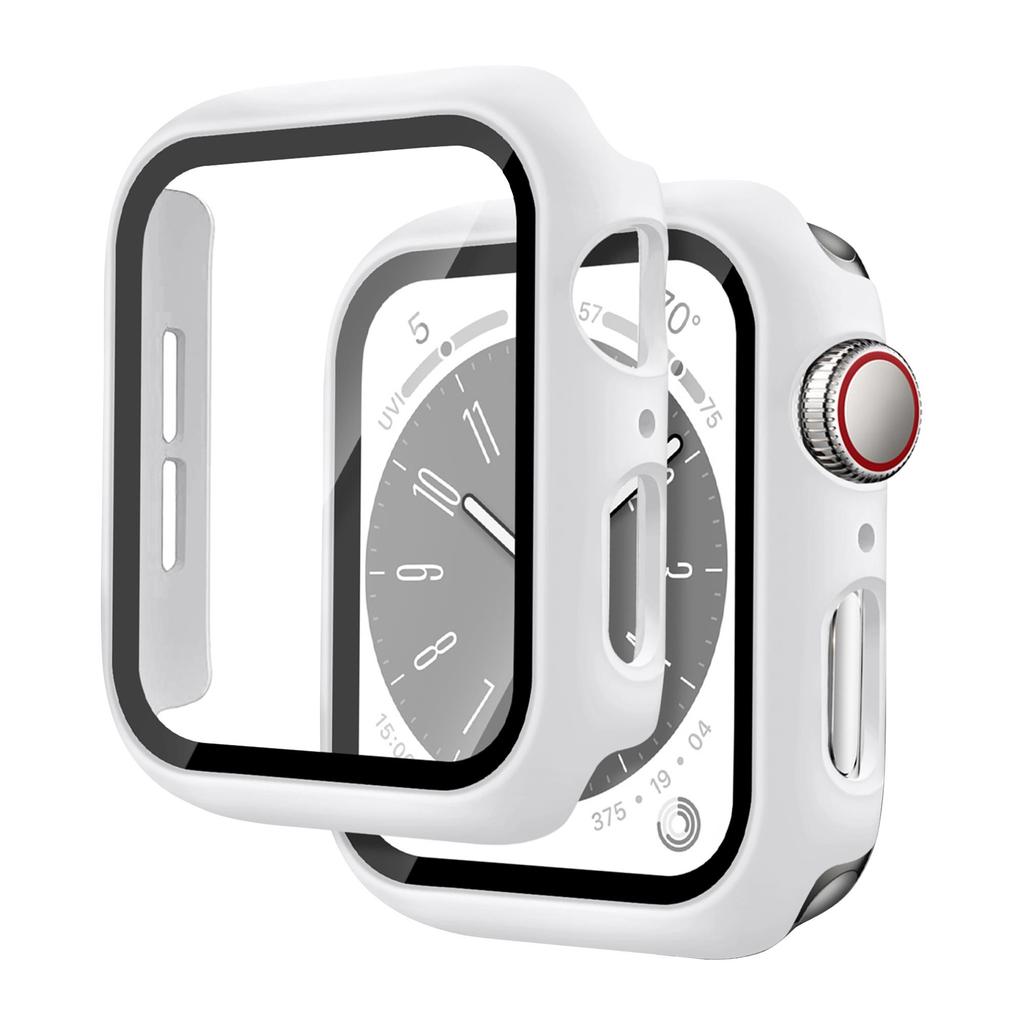 Glass+Cover For Apple Watch case 46mm 44mm 40mm 45mm 41mm 42mm 38mm Accessories Screen Protector iwatch series 10 9 8 7 6 5 3 SE