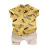 BELT 1-4Years Infant Baby Boys Clothes Set Cartoon T-shirt Tops+Shorts Summer Outfits