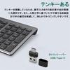 [Multi-Pairing, 4 Devices] BluetoothUSBType-C Wireless Keyboard with Numeric Keypad, US Layout, Ultra-Slim, Rechargeable Type-C Keyboard with Full
