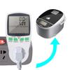 Digital Wattmeter AC Power Meter Electric Consumption Energy Meter EU Plug Socket Power Kilowatt Wattage Voltage Indicator