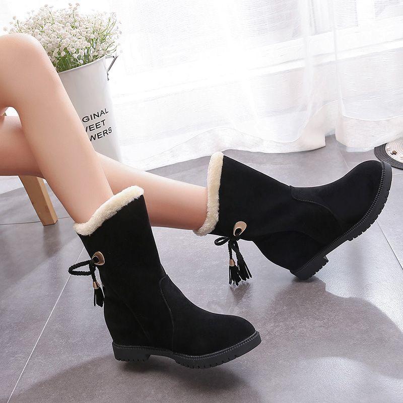 Fashion Winter Round Toe Ladies Shoes Plush Warm Women's Snow Boots Sale Fashion 2025 Novelty in Hot Footwear Chic and Elegant Booties