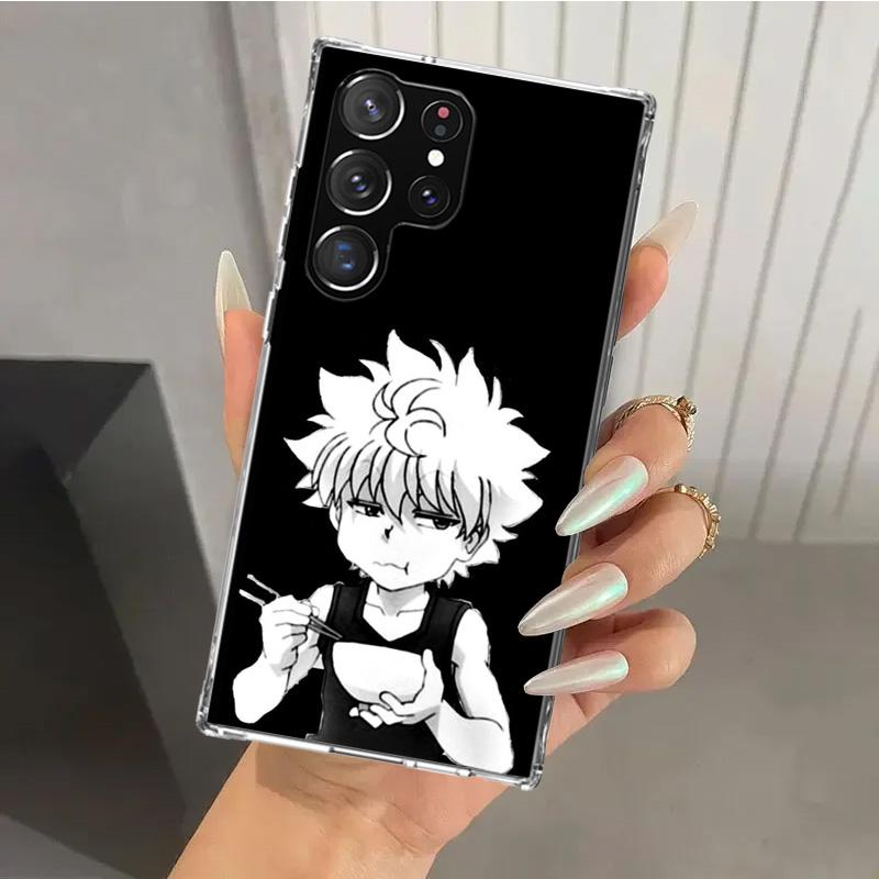 Black White Hunter HXH Phone Case for Samsung Galaxy S26 S24 S23 Ultra S25 Edge S22 S21 Plus S20 FE + Soft Print Shell Funda Gal