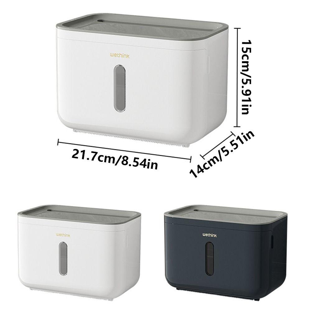 Starke Tragfähigkeit Wandmontierter Taschentuchspender Große flache Oberseite Badezimmer Papierhalter Wohnmobil-Nutzung