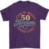 50th Birthday 50 Year Old Awesome Looks Like Unisexs TShirt 100 Cotton
