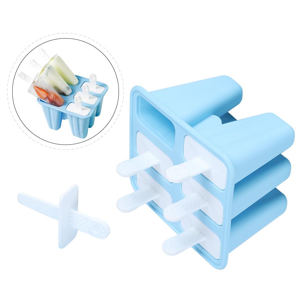 Selbstgemachte DIY Wiederverwendbare Eisformen Wiederverwendbares Eisherstellungswerkzeug Küchenzubehör Blau6 Eis