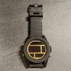 Used NIXON THE UNIT Digital Watch Black X Gold