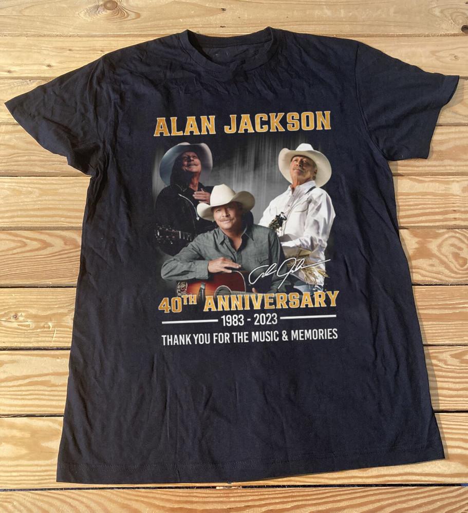 Alan Jackson 40th Anniversary 1983 2023 Shirt Unisex Concert S-5XL B049 Unisex T-Shirt XXL