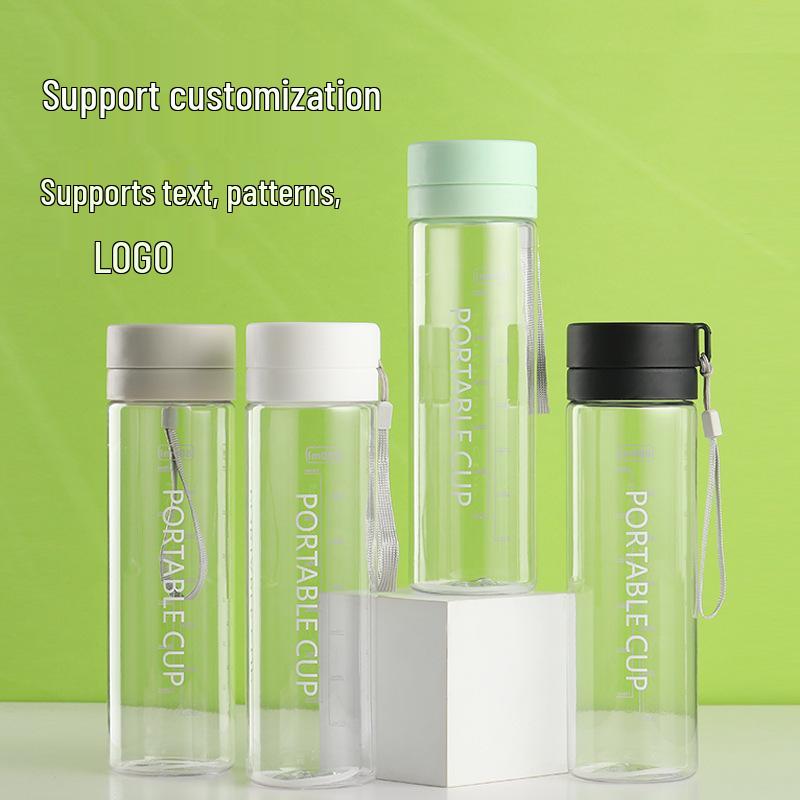 Large Capacity Sports Water Bottle with Frosted Finish and Portable Handle - Ideal for Outdoor Use and as a Promotional Gift