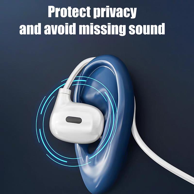 Neckband Air Bone Conduction Headphones Wireless Bluetooth Headset With Mic Sports Running Non-Ear-Wearing For Xiaomi Iphone 15