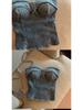 Trendiges Retro-Farben-Denim-Bandeau mit einem Träger: Damen Cooles & Vielseitiges Cropped Top Sommer 2026