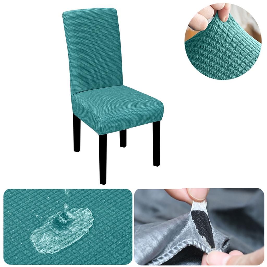 Waterproof Elastic Chair Cover For Dining Room Universal Kitchen Wedding Hotel Banquet Restaurant Anti-dirty Seat Chair Covers