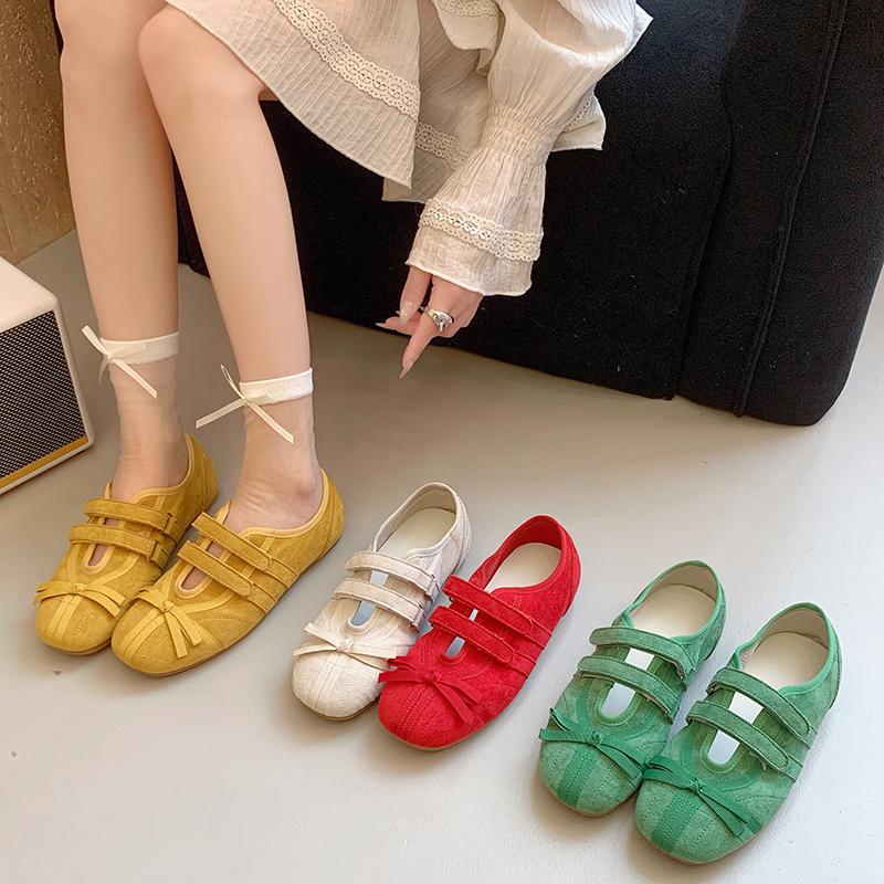 Fashion Flats Women Ballet Dance Shoes Walking Spring Cozy Sport Shoes Woman 2025 Fashion New Designer Sneakers Brand Zapatos De Mujer