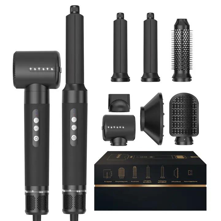 7 In 1 Professional Hair Straightener 1400W Hair Curler Electric Comb Hair Dryer Brush Hot Hair Volume Curlers Hair Style Set